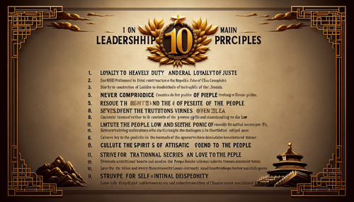 蔣中正的十大領導原則金句